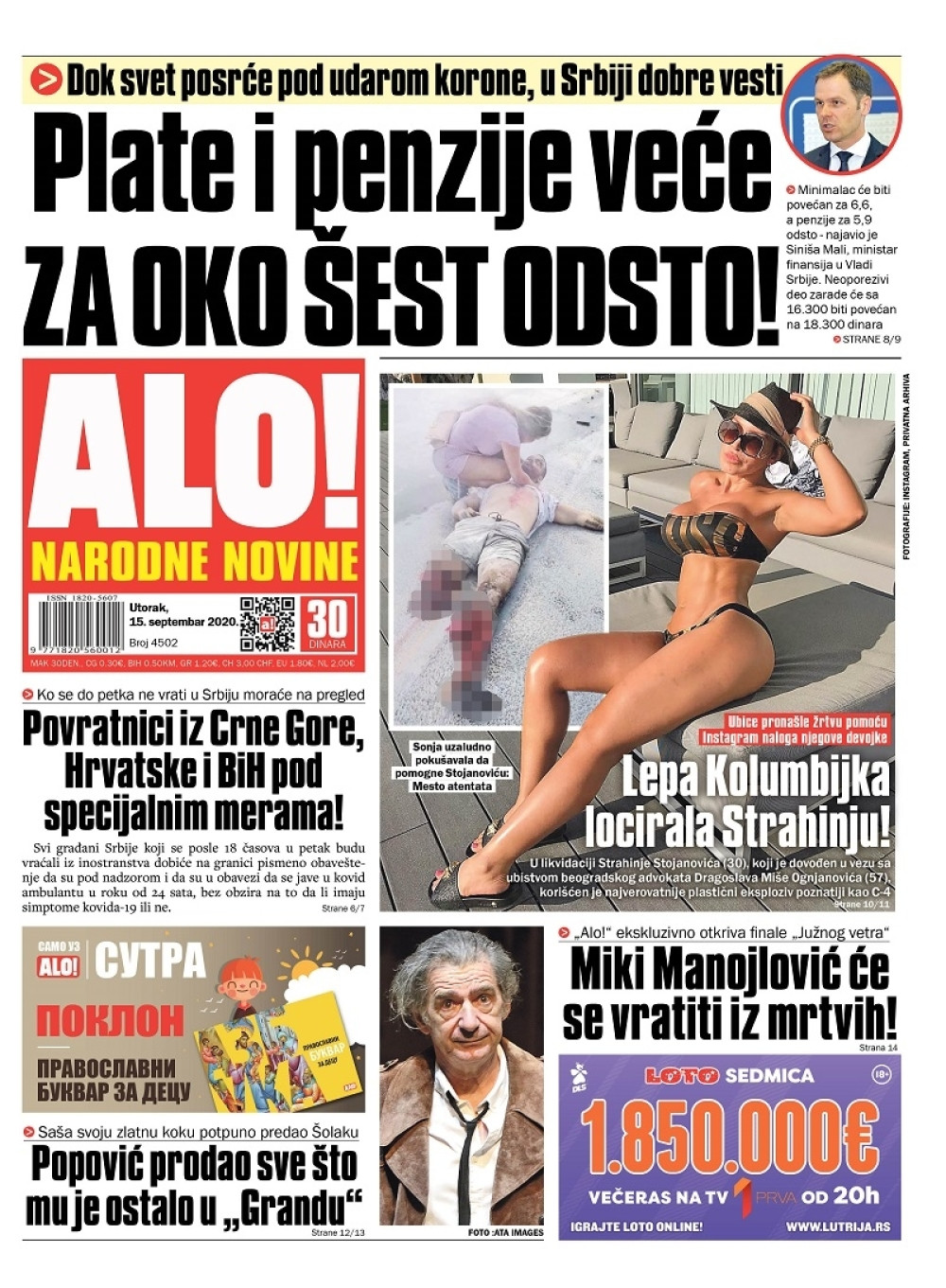 Plate i penzije od Nove godine veće za oko šest odsto!