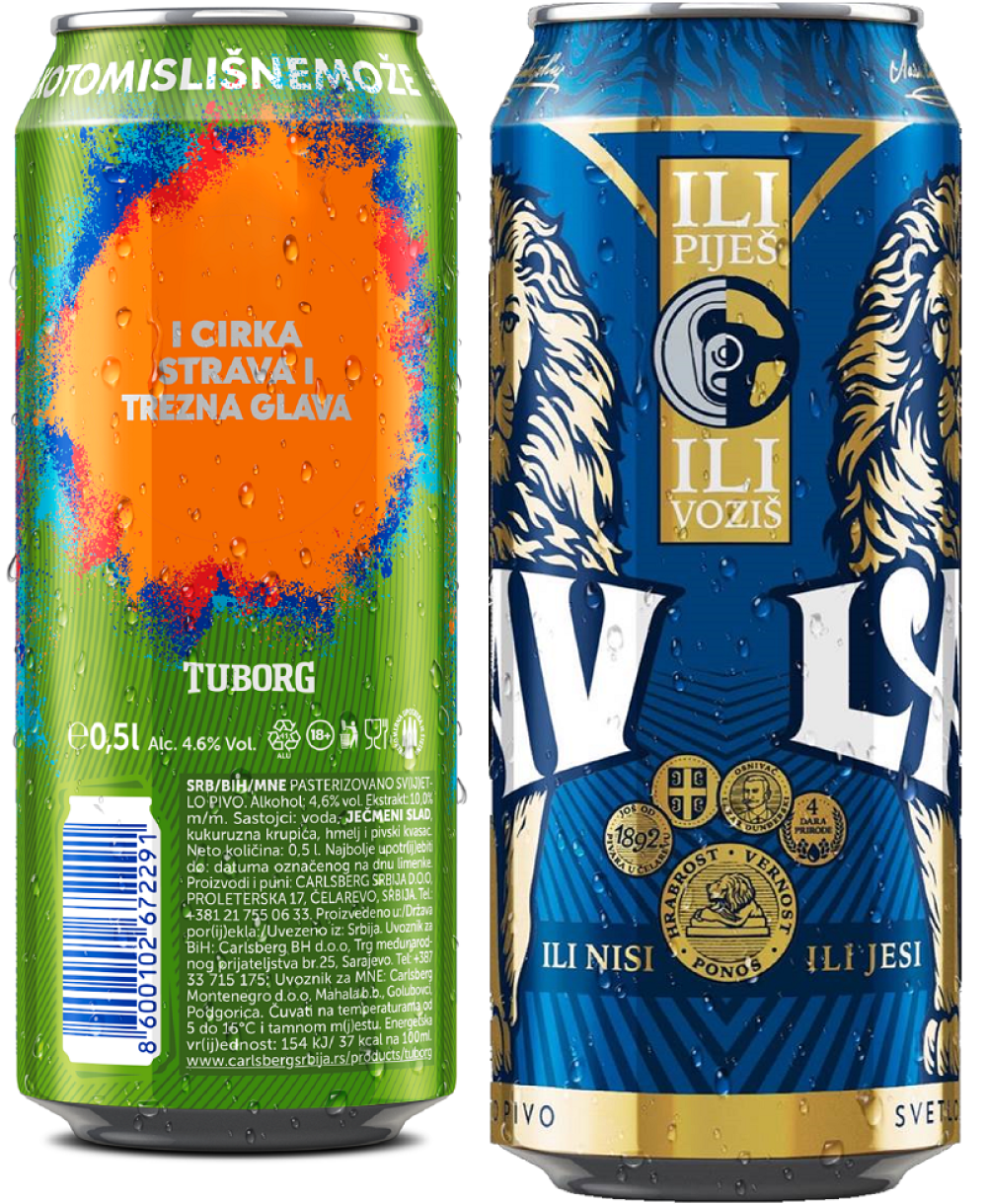 Kreativnim porukama ILI PIJEŠ ILI VOZIŠ, I CIRKA STRAVA I TREZNA GLAVA brendovi apeluju na konzumente da odgovorno piju