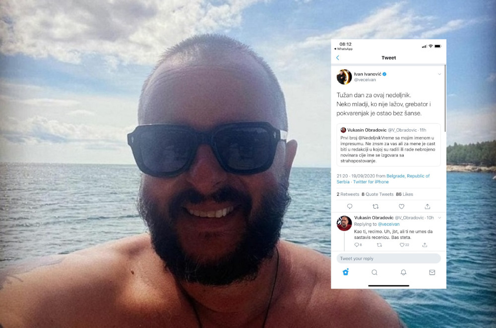 Ivan Ivanović po Đilasovom nalogu sad napada i opozicione novinare koji se njemu ne sviđaju (FOTO)