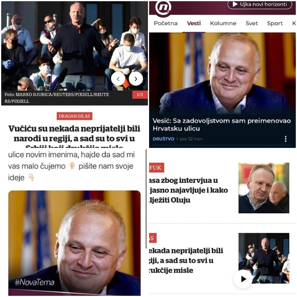 Zbog toga što je ukinuo Zagrebačku i Hrvatsku ulicu morate zgaziti Vesića! (FOTO)