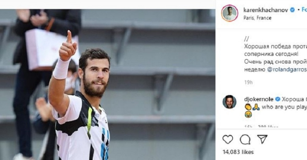 Srpski as i veliki šoumen Novak Đoković, pecnuo sledećeg protivnika i to na ruskom (FOTO)