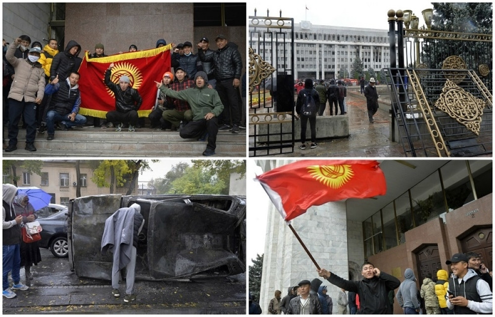 Bivši predsednik oslobođen iz zatvora, aktuelni se krije! Biškek smrdi na paljevinu! Narod tek sprema hajku! (FOTO/VIDEO)