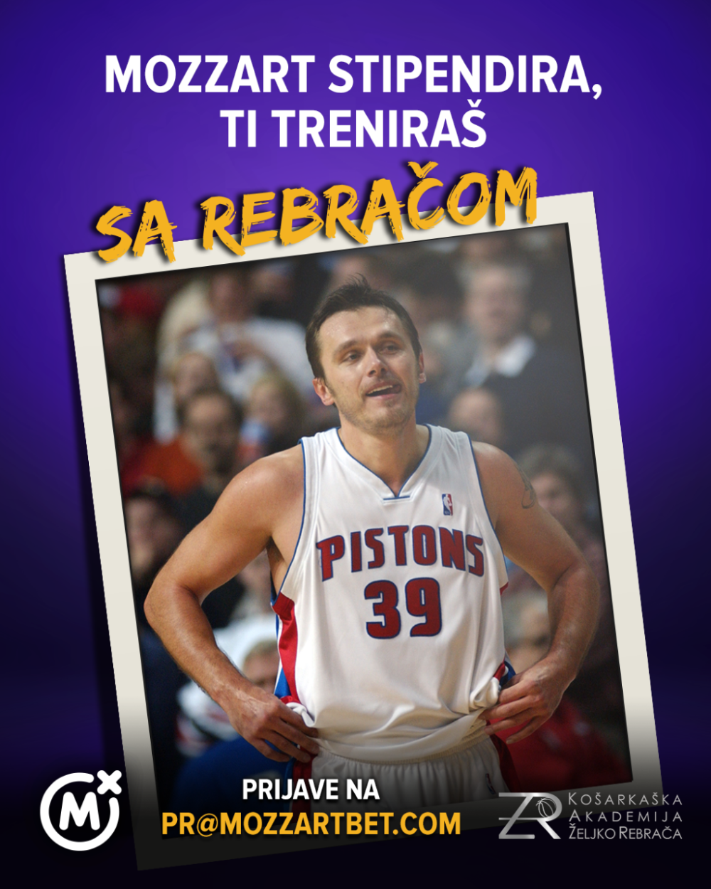 Mozzart stipendira, ti treniraš sa Rebračom!