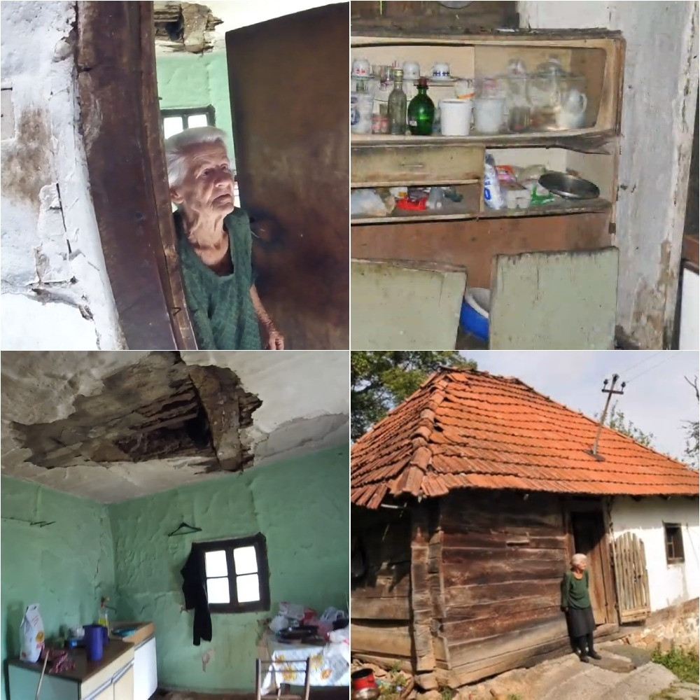 Ostala bez sina, nema krevet, a kuća od blata joj se ruši...