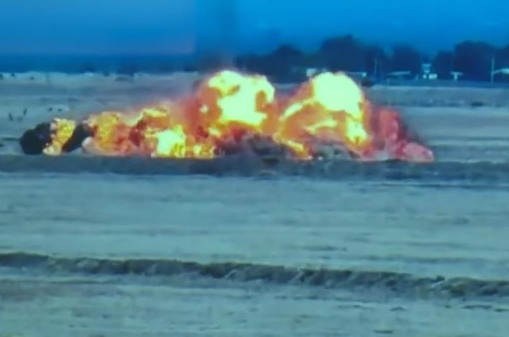 Šta je ovo palo u Nagorno Karabahu?! Jermenska armija objavila snimak zastrašujuće vatrene buktinje koja je sručila sa neba