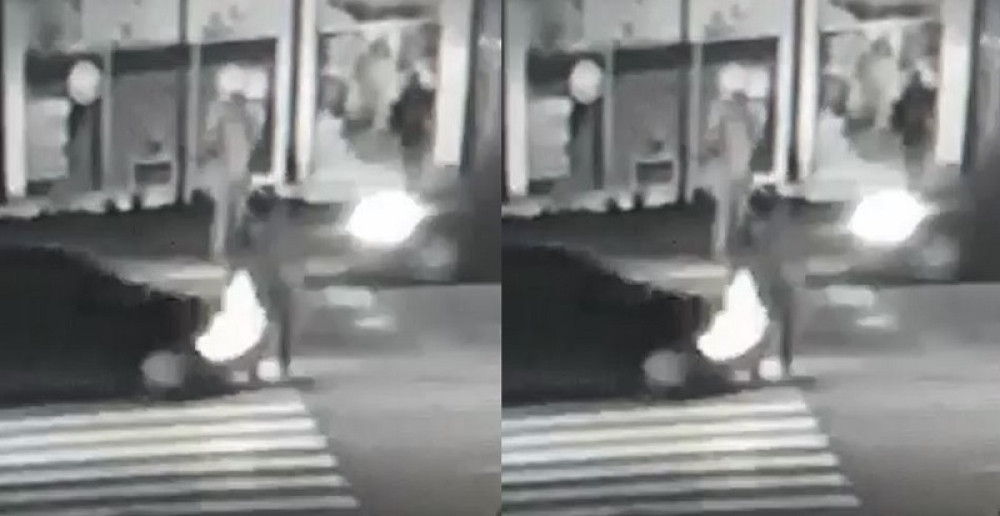 Banjalučanina udario auto na pešačkom prelazu, leteo je nekoliko metara i sklupčan završio na cesti (UZNEMIRUJUĆI VIDEO)