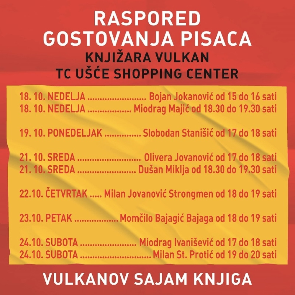 Autori potpisuju knjige na Vulkanovom sajmu knjiga