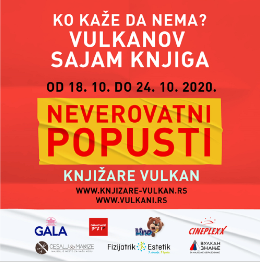 Fantastični popusti na Vulkanovom sajmu knjiga