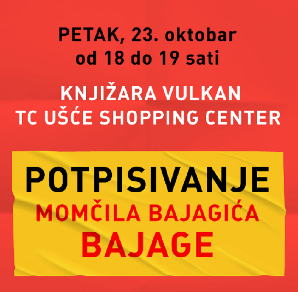 Momčilo Bajagić Bajaga gost Vulkanovog sajma knjiga!