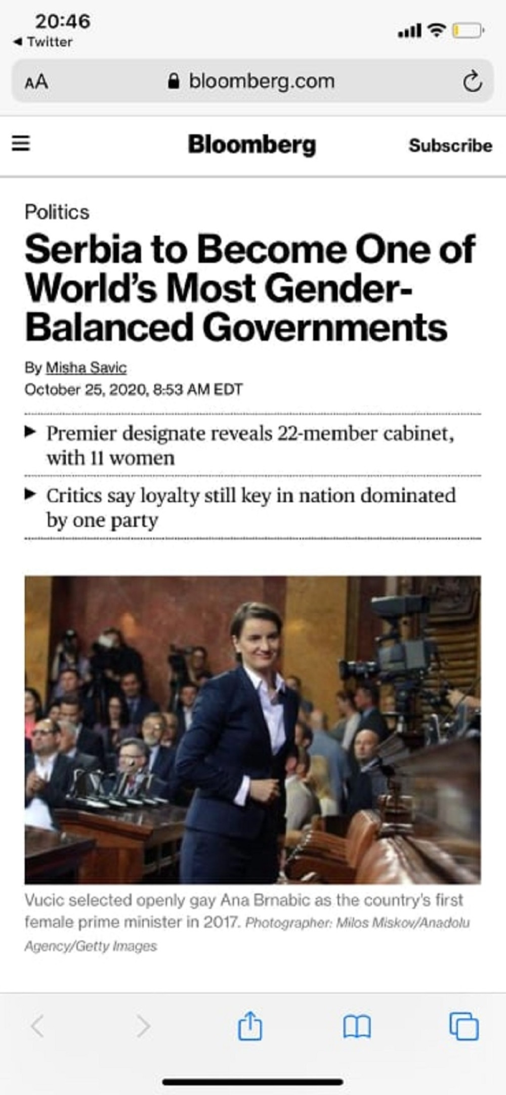Srbija dobija jednu od najboljih vlada na svetu kada je ravnopravnost polova u pitanju