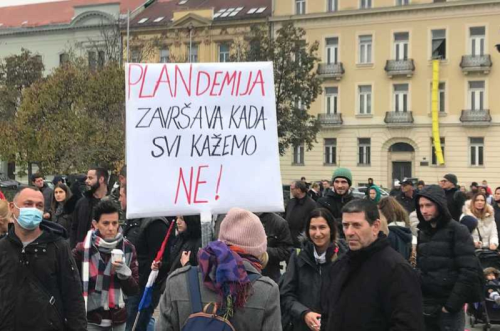Protest u Hrvatskoj zbog epidemioloških mera