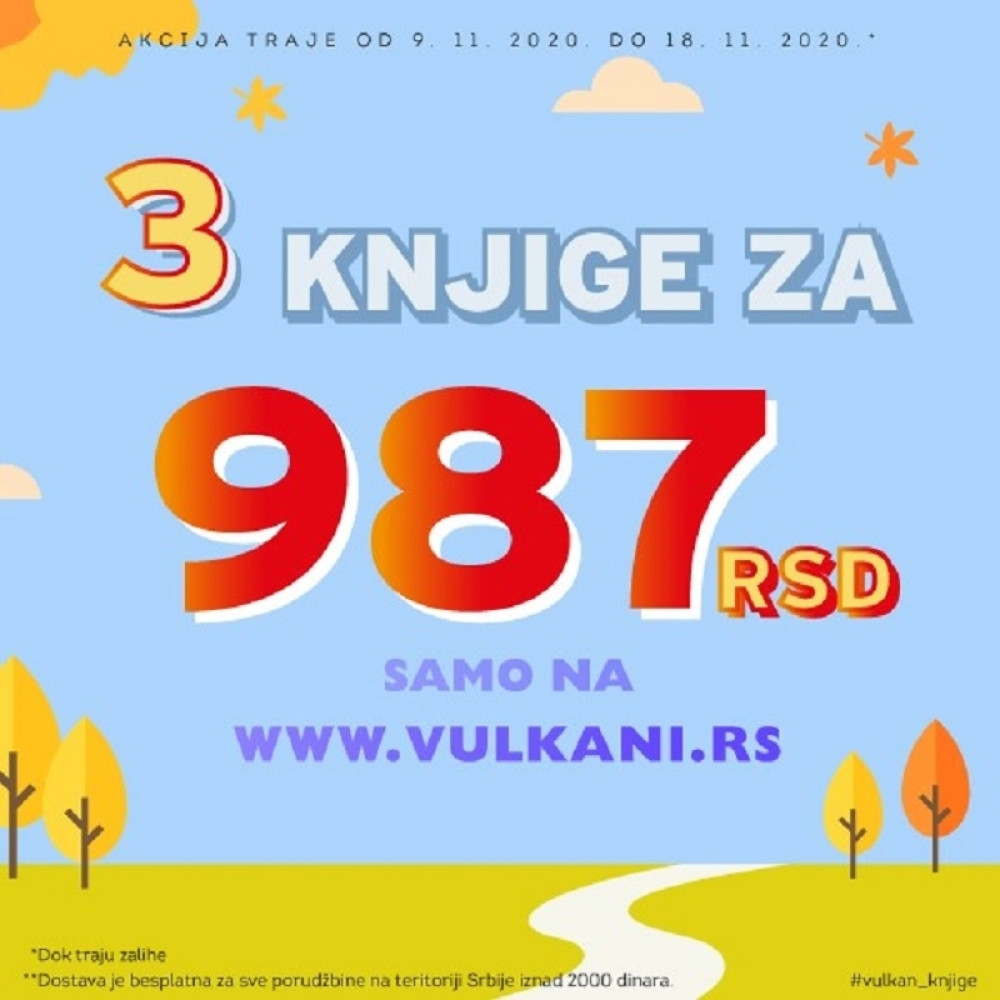Neverovatna akcija Vulkan izdavaštva - 3 knjige za 987 dinara!
