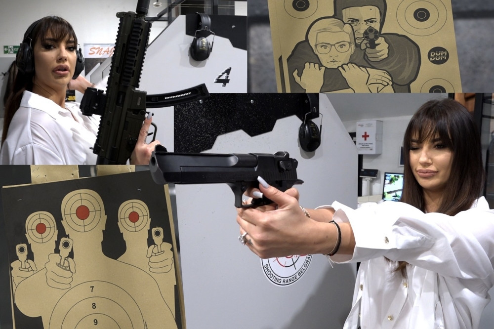 Kaća Grujić uzela pištolj u ruke, pa besno zapucala! (VIDEO)