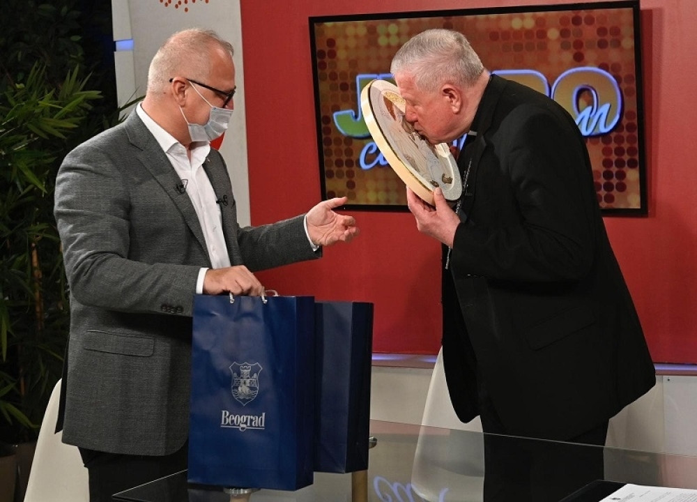 "Poklonio sam mu ikonu Bogorodice Jerusalimske i svoju "Кnjigu o Beogradu"