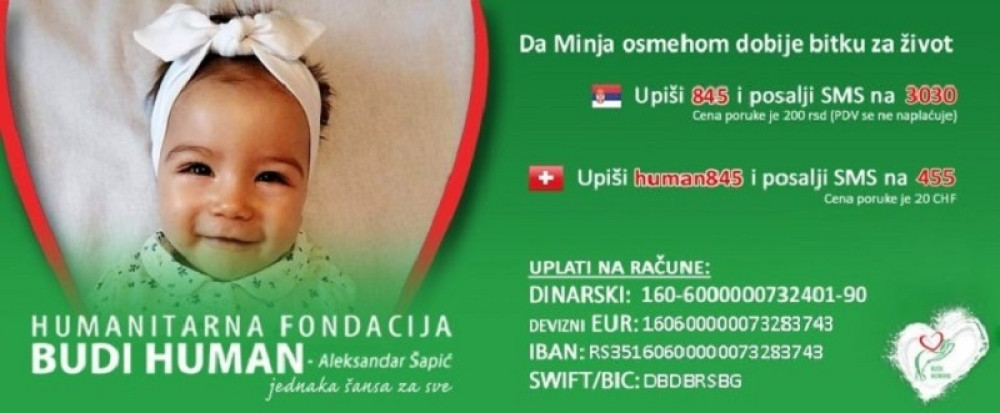 Prihod od prodaje kuće dao je za lečenje male Minje Matić