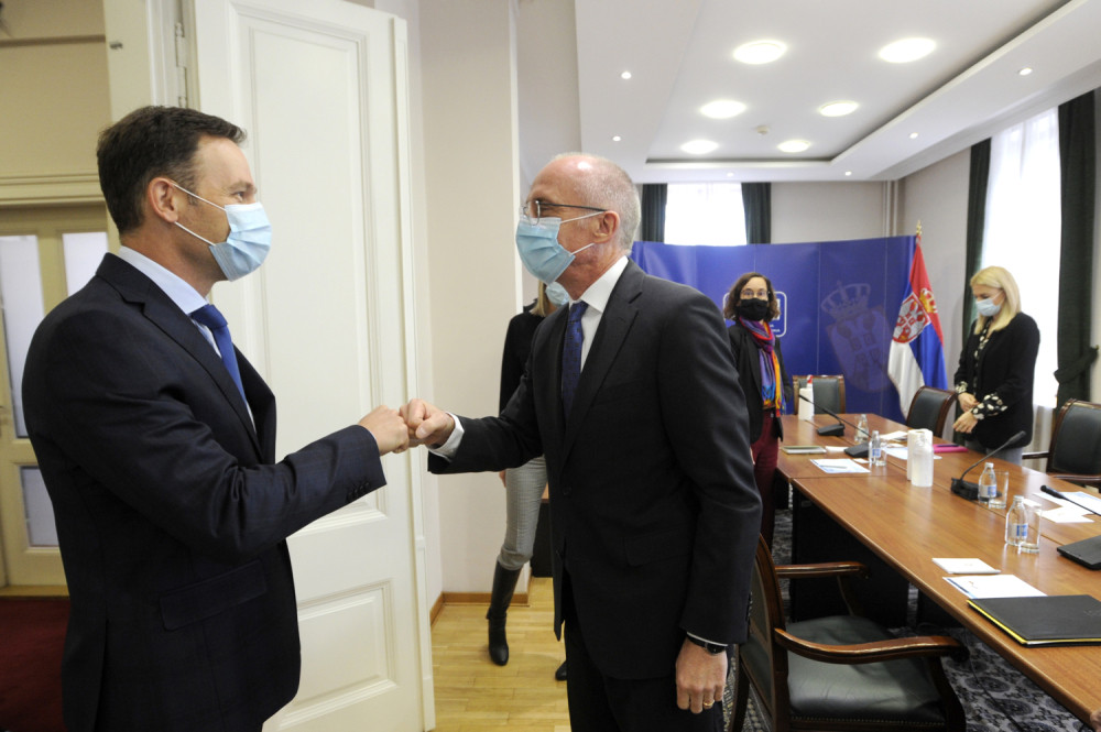 Ministar Siniša Mali razgovarao sa ambasadorom Nemačke Tomasom Šibom