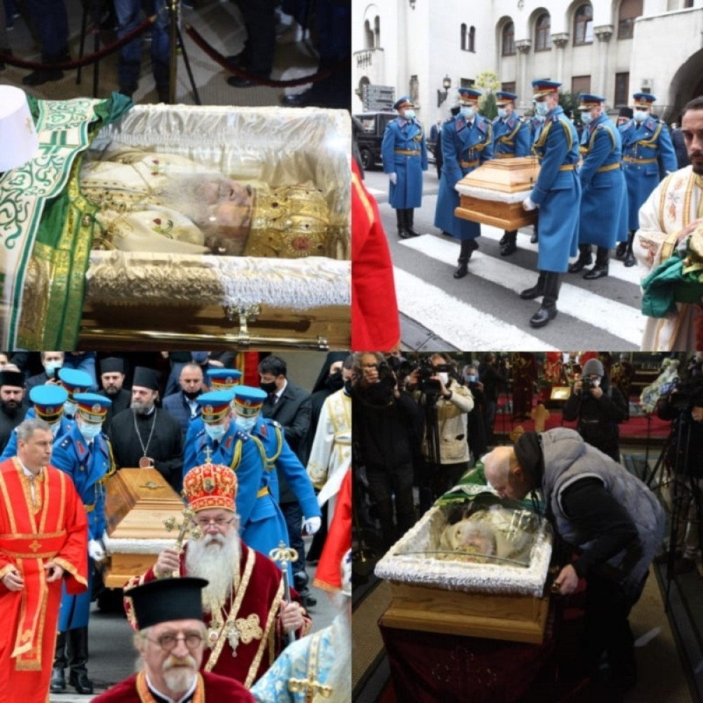 Vernici plaču nad telom preminulog patrijarha, čekaju u redu da se oproste od upokojenog srpskog poglavara (FOTO/VIDEO)