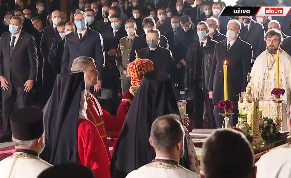 Došao iz Crne Gore, juče je bio u Hramu i poklonio se nad odrom patrijarha!