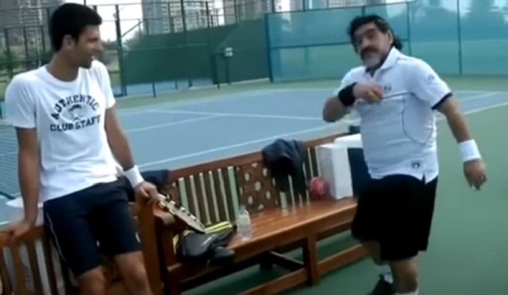 Ovako je Maradona govorio o Đokoviću! Naučio ga je i jedan poseban trik! (VIDEO)