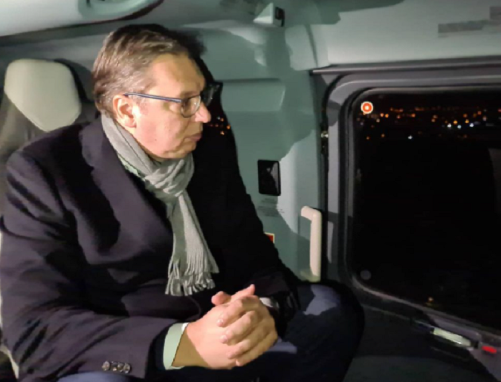 Vučić objavio fotografiju pre dolaska u Kruševac, evo šta je poručio građanima Srbije