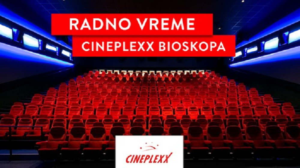 CINEPLEXX BIOSKOPI OVOG VIKENDA RADE OD 11 DO 17H