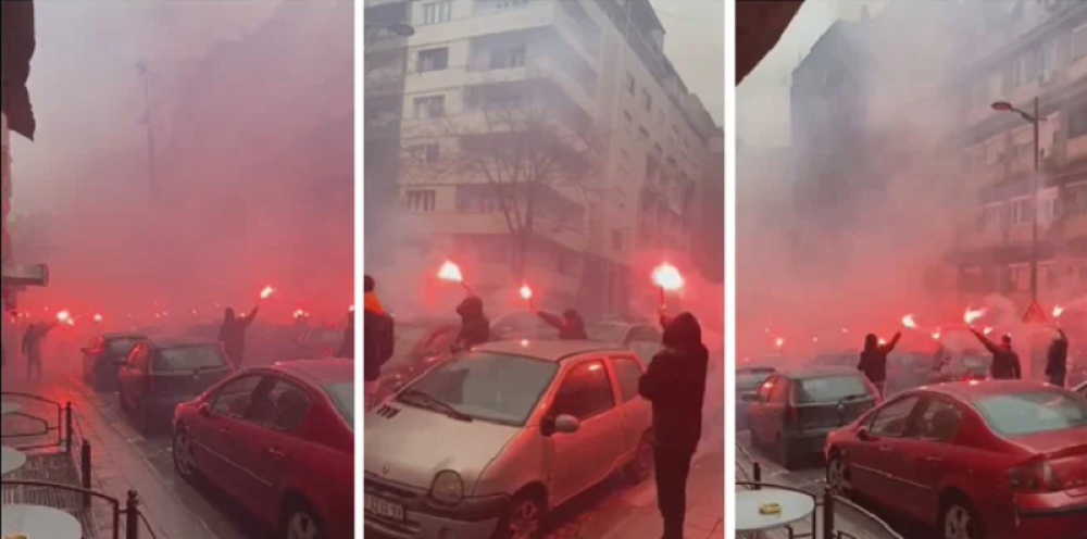 Ovako su se mladi na ulicama Dorćola oprostili od svoje legende iz kraja! (VIDEO)