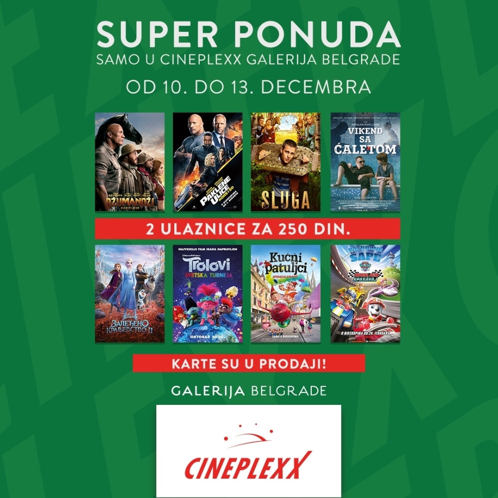 Super ponuda ove nedelje samo u Cineplexx bioskopima! (FOTO)
