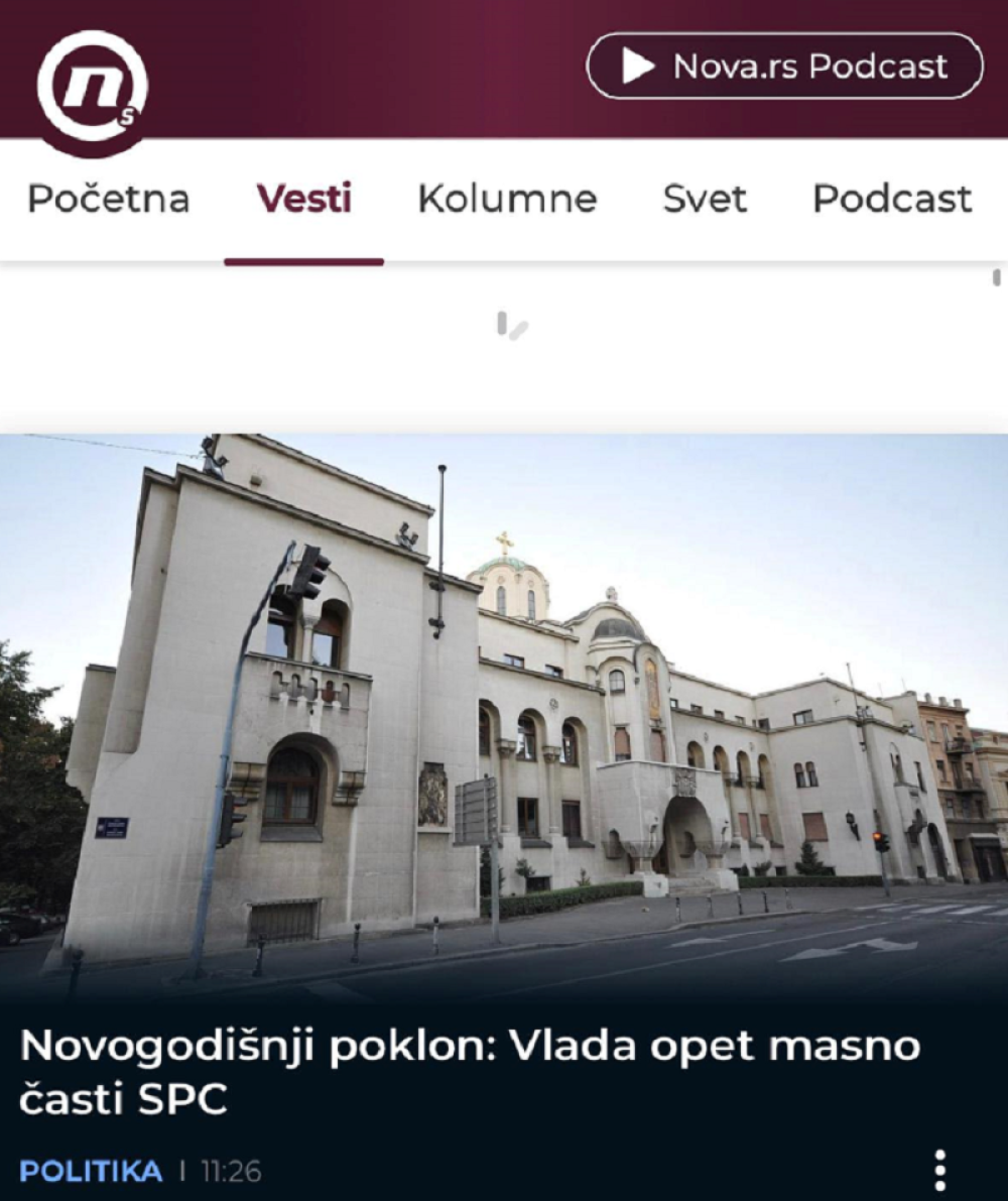 Đilasov sajt ne može jedan dan da izdrži da ne napada SPC!