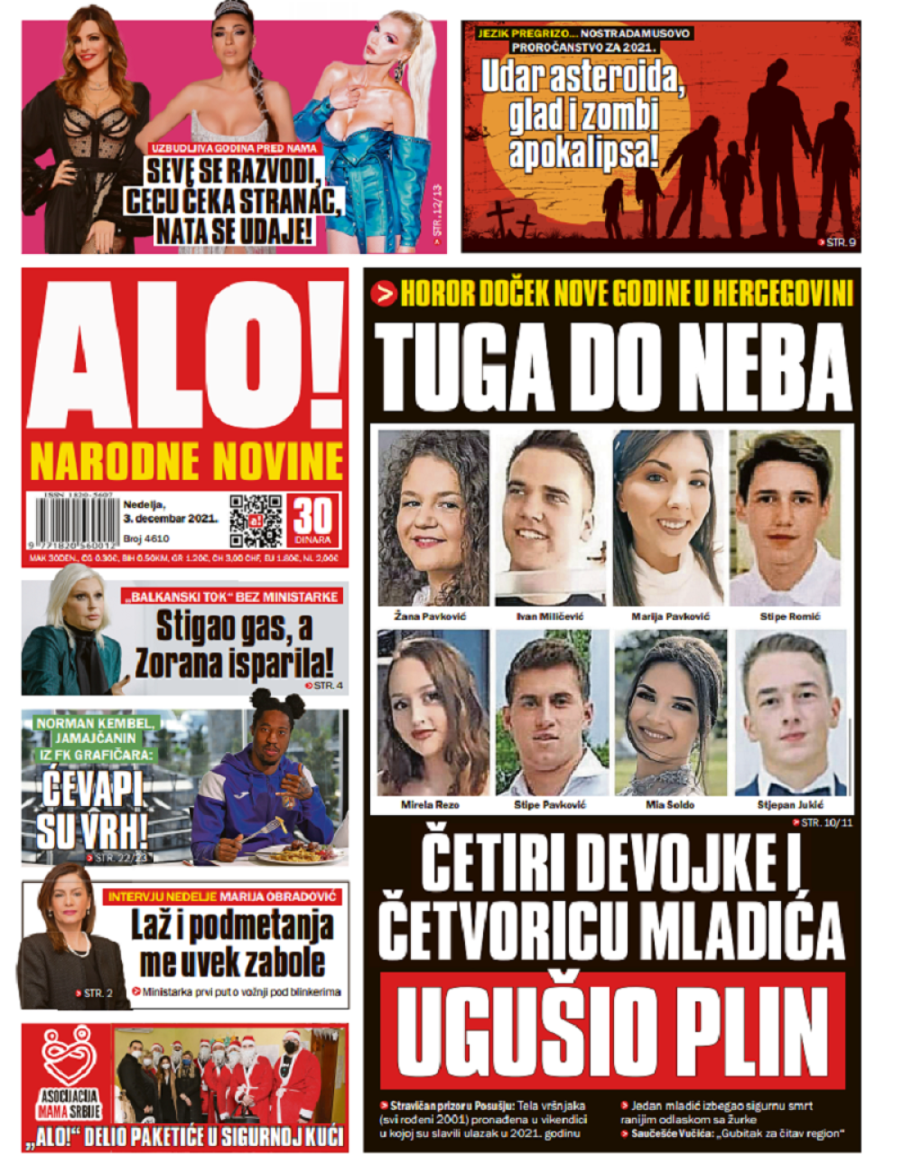 Crni doček nove godine u okolini Posušja: Četiri devojke i četvoricu mladića UGUŠIO PLIN