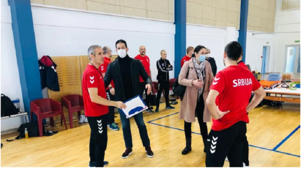 Vanja Udovičić posetio naše reprezentativce,  a onda uputio moćne reči podrške!