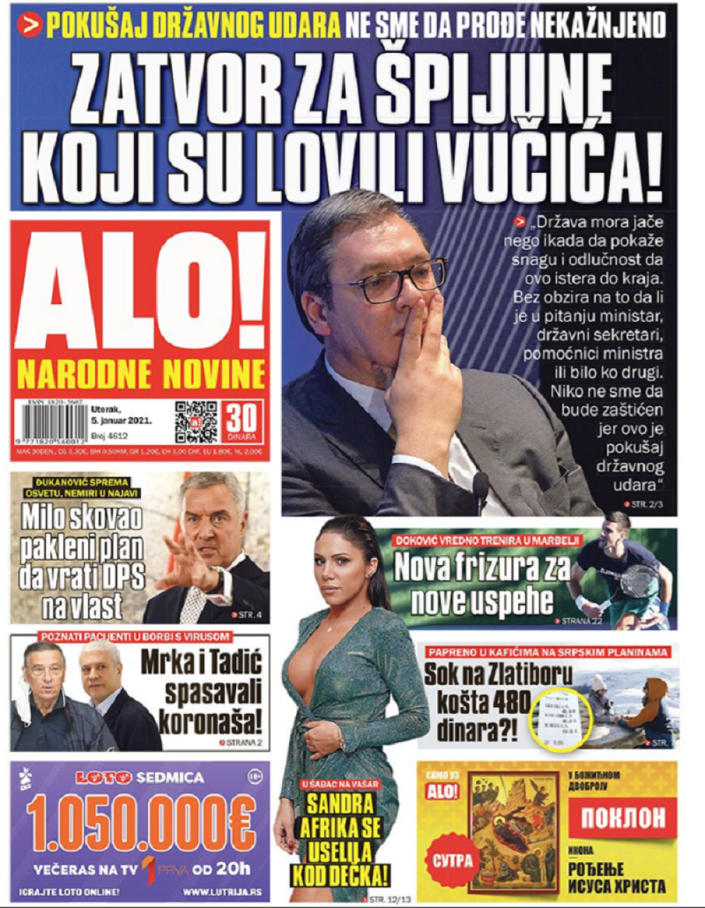 Zatvor za špijune koji su lovili Vučića!