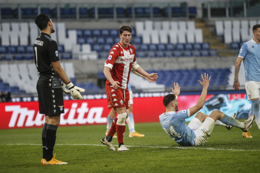 Vlahović strelac za Fiorentinu u porazu od Lacija!