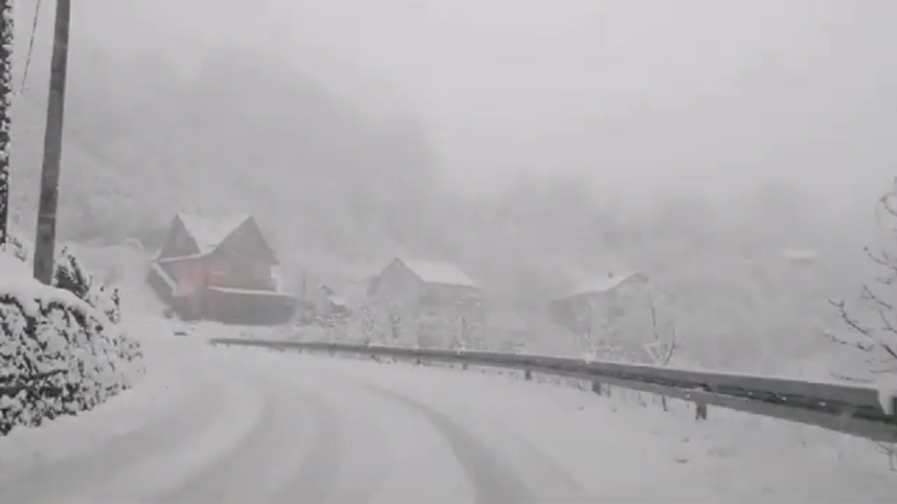 Sneg otežava vožnju, a ima i poledice (VIDEO)