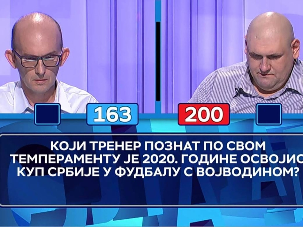 Hit u slagalici! Poznati srpski trener predstavljen na ovaj način, a takmičar je odmah znao odgovor! (FOTO)