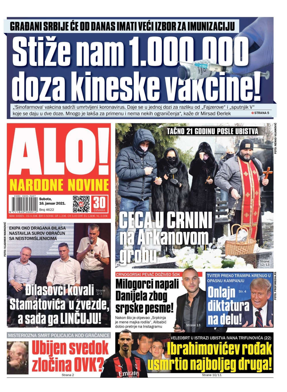 Stiže nam 1.000.000 doza kineske vakcine!