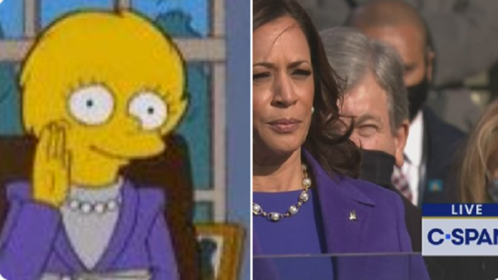 U epizodi od pre 21. godinu Lisa je bila obučena isto kao i Kamala Haris