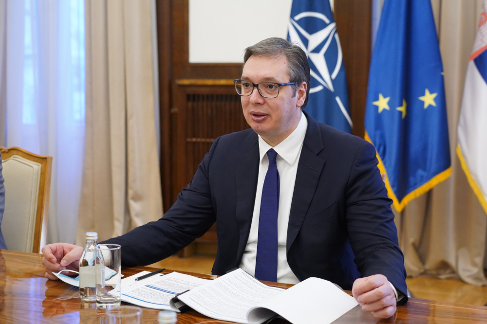 Vučić danas sa ambasadorom Nemačke Tomasom Šibom