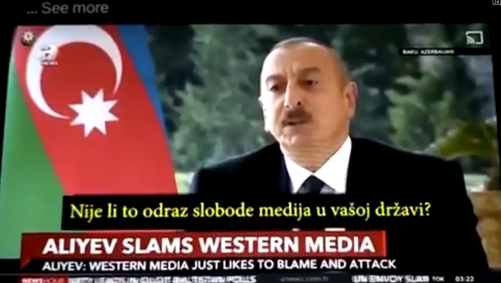 Predsednik Alijev razvalio zapadnjačko licemerje, novinarka prebledela zbog njegovih odgovora, pa promenila temu: Ako ste toliko demokratični, zašto držite Asanža u zatvoru?