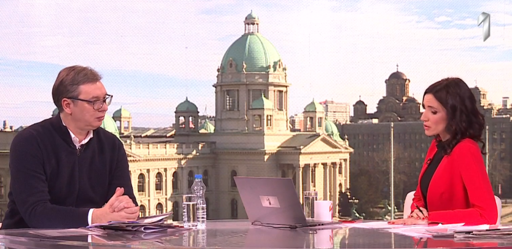 Vučić i voditeljka Marija započeli raspravu, a onda joj je predsednik čestitao: U pravu ste, izvinite što sam bio neodgovoran