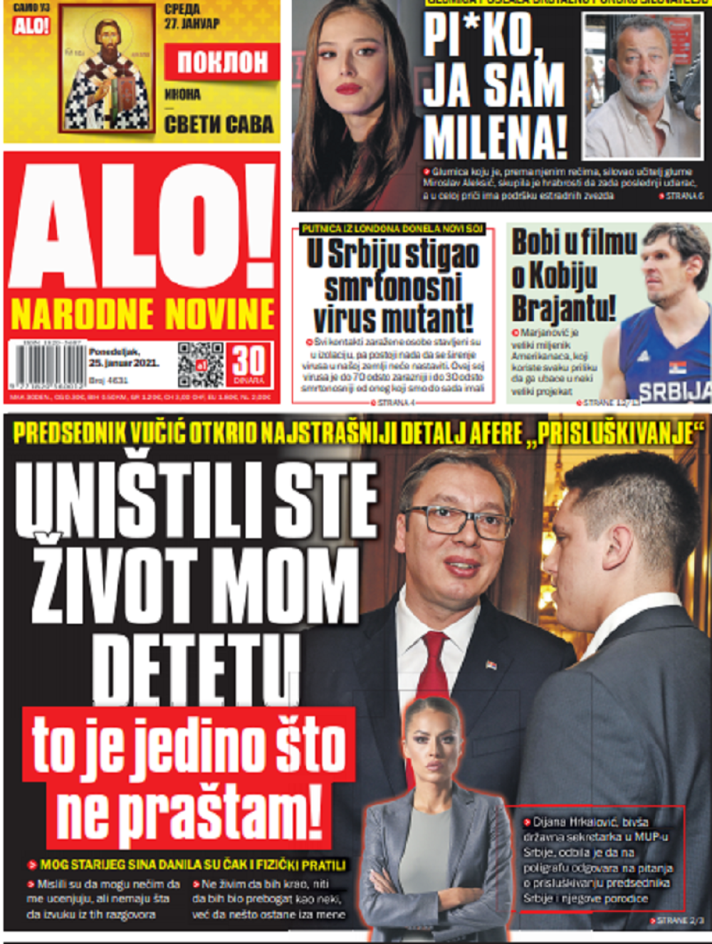 Uništili ste mi život detetu, to je jedino što ne praštam!