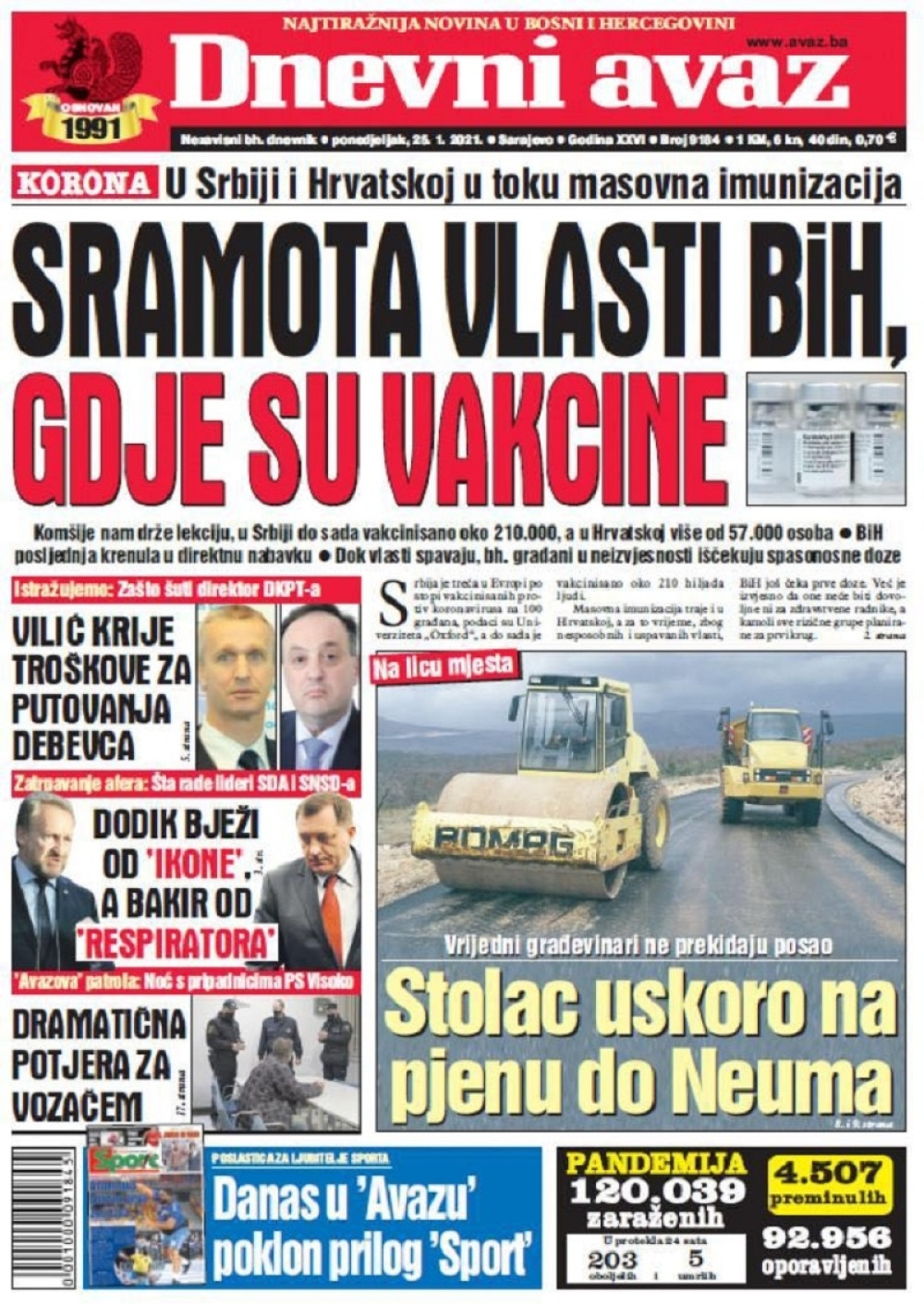 Bosanski mediji hvale Srbiju, napadaju vlasti Bosne i Hercegovine